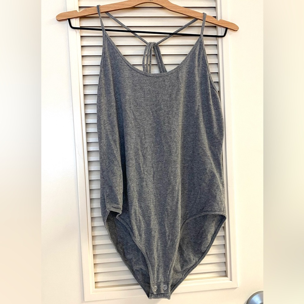 Grey tank one piece